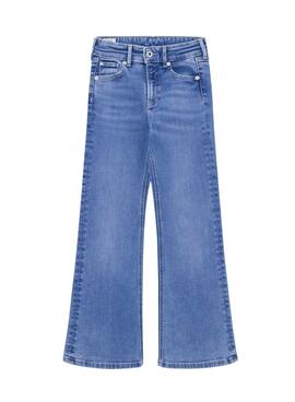 Pantalones Pepe Jeans Slim Fit Flare azul 