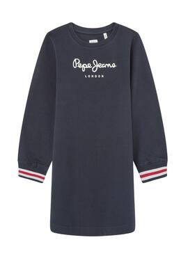 Vestido Pepe Jeans Tori algodón marino para niña