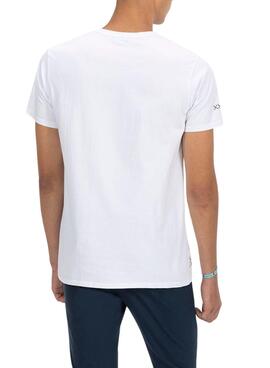 Camiseta El Pulpo Snowboard blanco para hombre