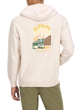 Sudadera El Pulpo Camper beige para hombre