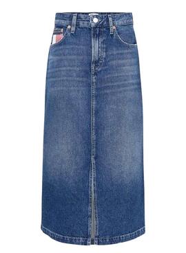 Falda Tommy Jeans Claire denim azul para mujer