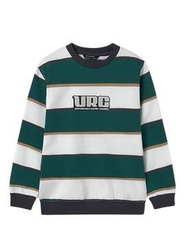 Sudadera Mayoral rayas verde para niño