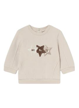 Sudadera Mayoral estrellas beige Para bebé