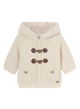 Chaqueta Mayoral forrada tricot beige para bebé