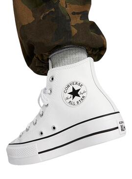 Zapatillas Converse Chuck Taylor All Star Leather Platform Blanco para mujer