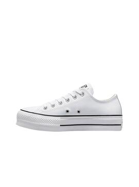 Zapatillas Converse Chuck Taylor All Star Leather Platform Blanco 