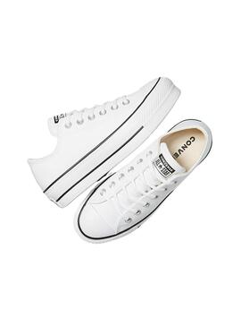 Zapatillas Converse Chuck Taylor All Star Leather Platform Blanco 