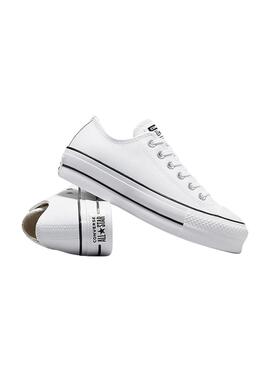 Zapatillas Converse Chuck Taylor All Star Leather Platform Blanco 