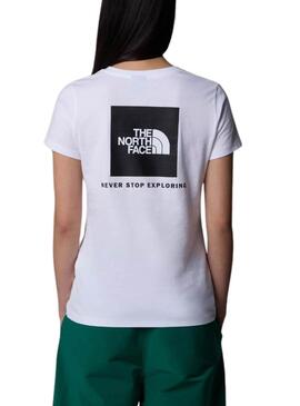 Camiseta The North Face Box blanco para mujer