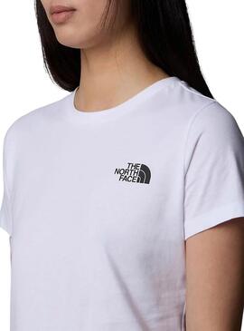 Camiseta The North Face Box blanco para mujer