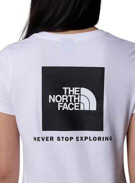 Camiseta The North Face Box blanco para mujer