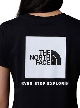 Camiseta The North Face Box negro para mujer