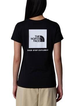 Camiseta The North Face Box negro para mujer