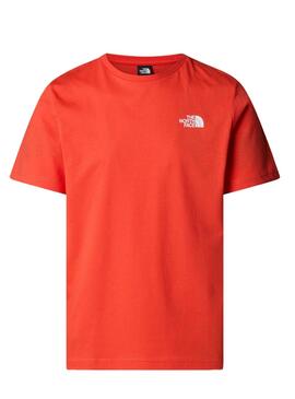 Camiseta The North Face Box naranja para hombre