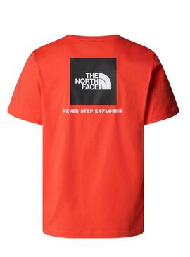 Camiseta The North Face Box naranja para hombre