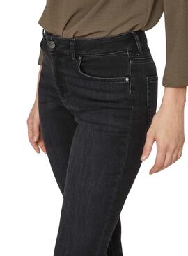 Pantalón vaquero Vila Visarah denim negro para mujer