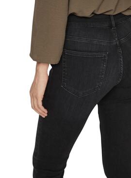 Pantalón vaquero Vila Visarah denim negro para mujer