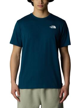 Camiseta The North Face Box azul para hombre