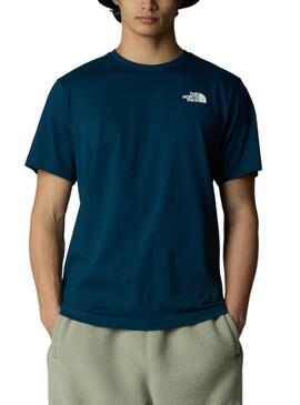 Camiseta The North Face Box azul para hombre