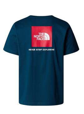 Camiseta The North Face Box azul para hombre