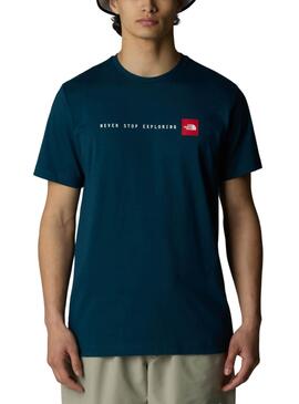 Camiseta The North Face Never Stop Exploring azul para hombre