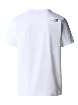 Camiseta The North Face Mountain Line blanco para hombre