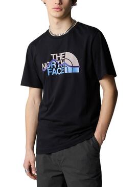 Camiseta The North Face Mountain Line negro para hombre