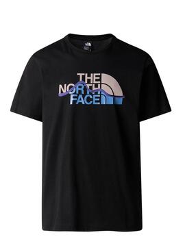 Camiseta The North Face Mountain Line negro para hombre