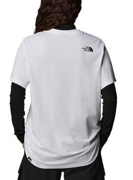 Camiseta The North Face Fine blanco para mujer