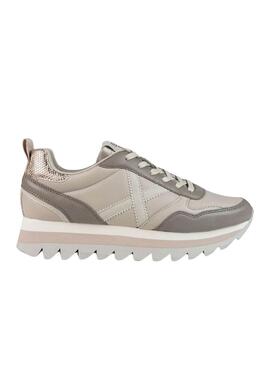 Zapatillas Munich Ripple 66 gris para mujer