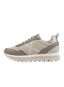 Zapatillas Munich Ripple 66 gris para mujer