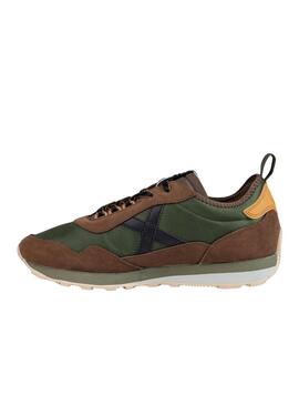 Zapatillas Munich UM 75 verde y marrón para hombre