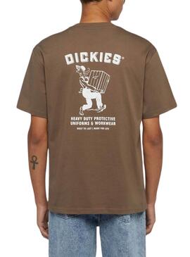 Camiseta Dickies Builder marrón para hombre