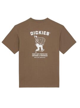 Camiseta Dickies Builder marrón para hombre