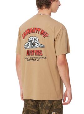 Camiseta Carhartt Super Tired tostado para hombre