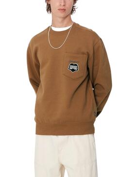 Sudadera Carhartt Heart Train tostado para hombre