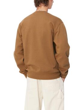 Sudadera Carhartt Heart Train tostado para hombre