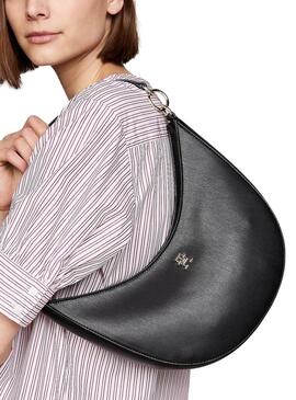 Bolso Tommy Hilfiger Saddle negro para mujer