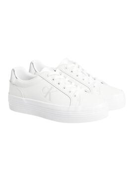 Zapatillas Calvin Klein Jeans Bold blanco para mujer