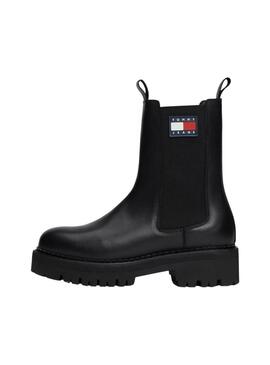 Botas Tommy Jeans Urban Chelsea negro para mujer