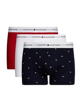 Pack boxers Tommy Hilfiger Print multicolor para hombre