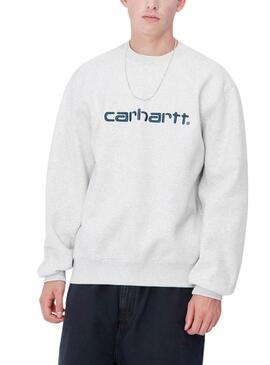 Sudadera Carhartt básica gris para hombre