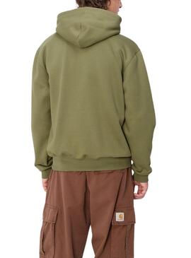 Sudadera Carhartt Hood verde para hombre