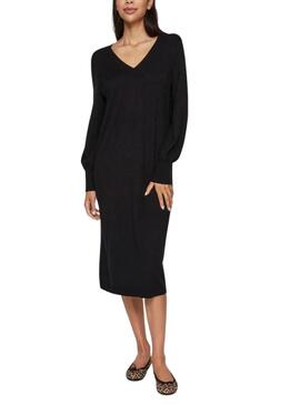 Vestido Vila Vicomfy negro para mujer