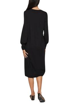 Vestido Vila Vicomfy negro para mujer