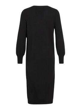 Vestido Vila Vicomfy negro para mujer