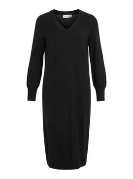 Vestido Vila Vicomfy negro para mujer