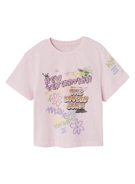 Camiseta Name It Flumuse Rosa para niña