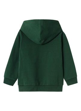 Sudadera Name It Bear verde para niño