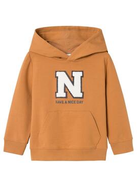 Sudadera Name It Konrad naranja para niño